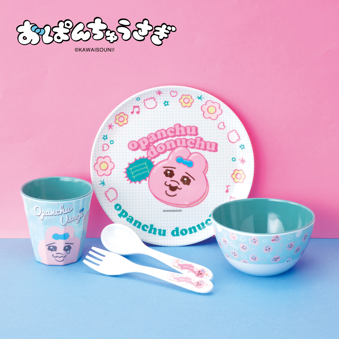おぱんちゅうさぎ　片手鍋　ターナー　おたま　３種セット　シャンブル 2025.3.8発売】おぱんちゅうさぎ初登場！ - 雑貨＆ファッション