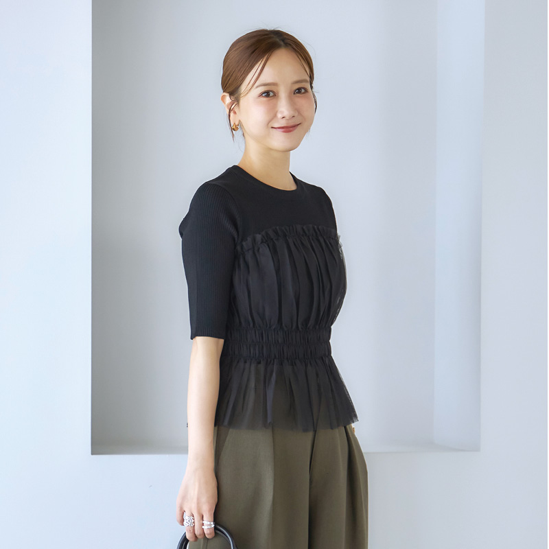 しまむら mysa 襟付きニットプルオーバー 2色セット LLサイズ 新品】しまむら mysa 田中里奈 襟付きニットプルオーバー