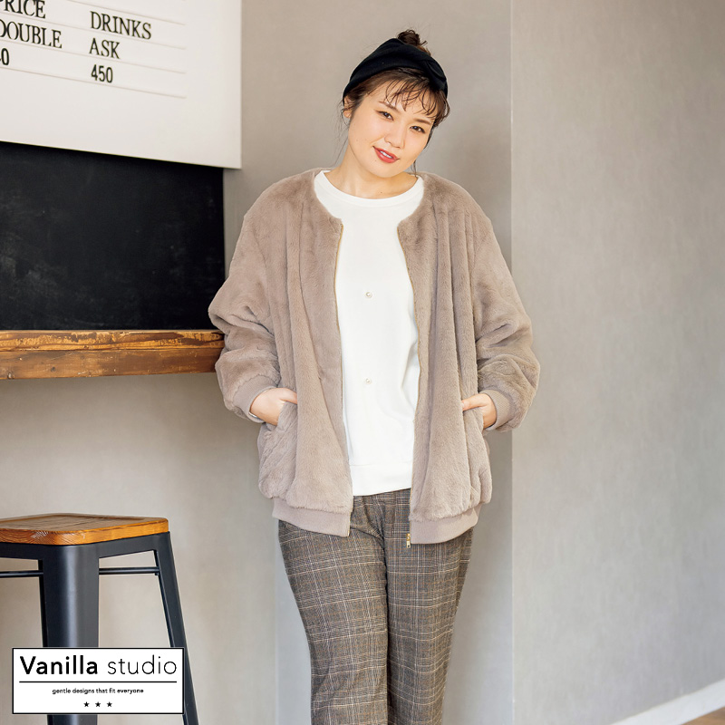 しまむらVanilla studioベスト ブラック4 Lサイズ - トップス