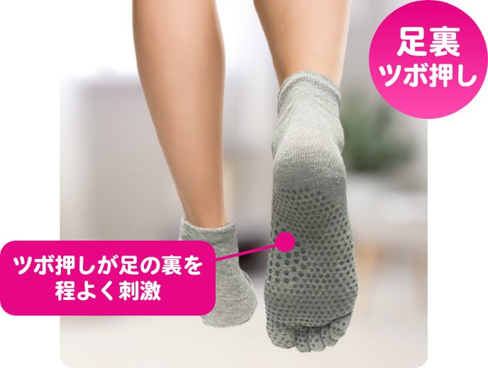 ツボ押し5本指ソックス