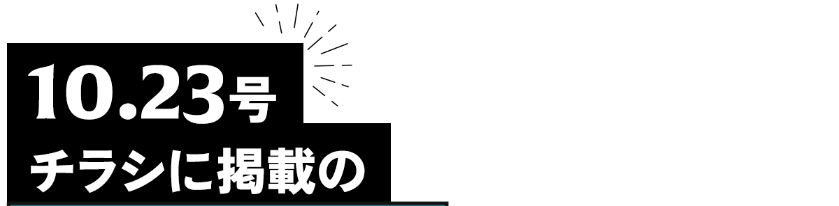 １０月２３日号チラシ掲載ときめきニットは全商品2200円