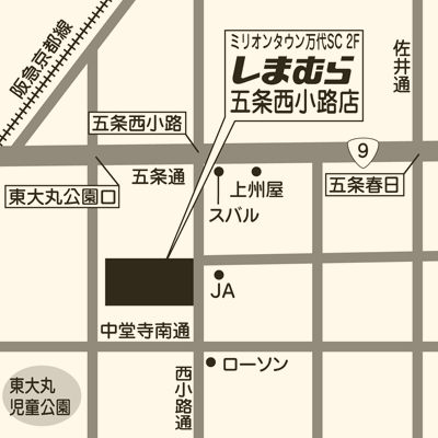 しまむら 五条西小路店